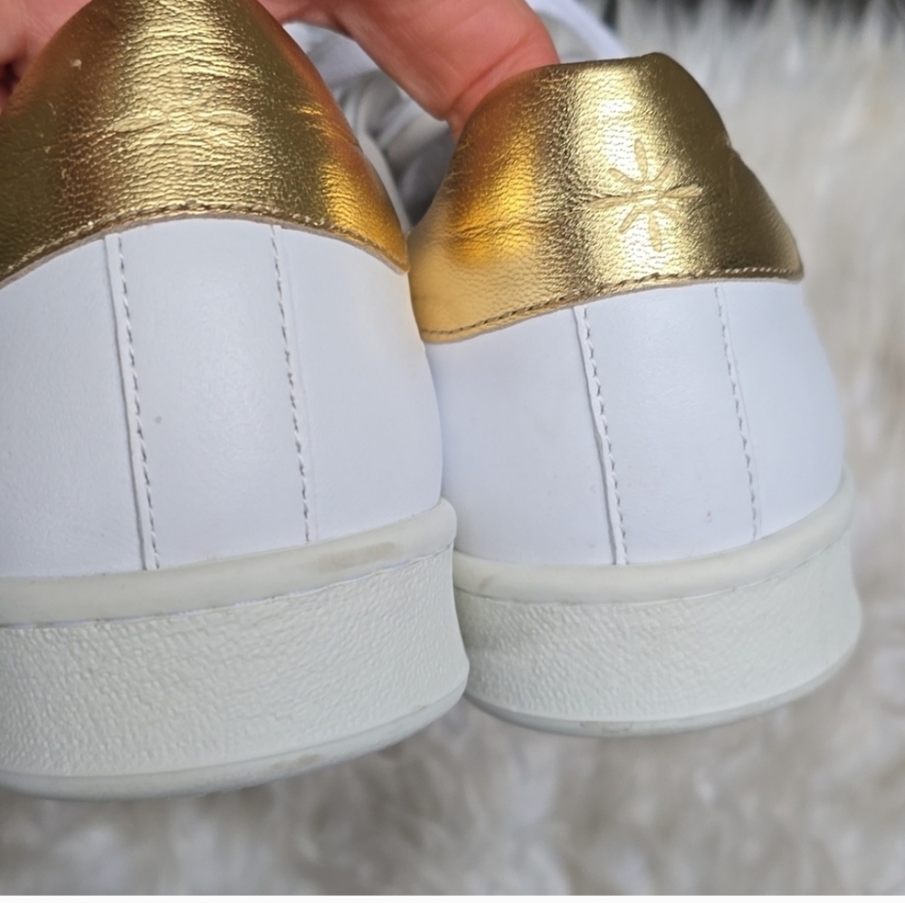 Joyasol Paisley white gold sneakers 37 6.5-7 - Picture 10 of 15